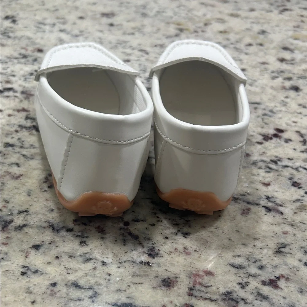 White Kids Moccasins